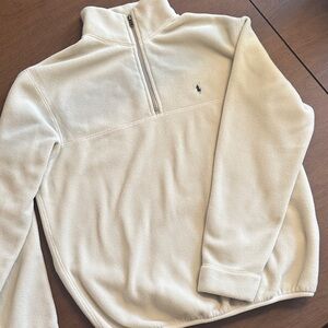 Polo by Ralph Lauren Cream Zip-Up Sweater